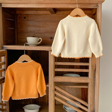 Load image into Gallery viewer, Orange Bloom Knitted Cardigan
