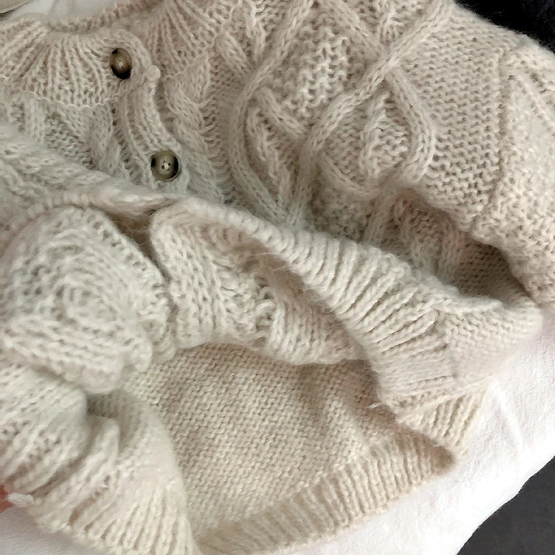 Button Down Wool Cardigan