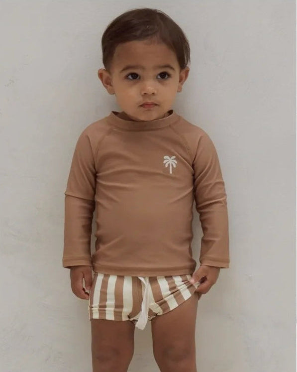 Sunny Shores Rash Guard Set