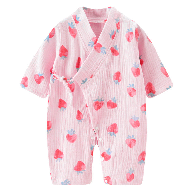 Summer Long Sleeve Kimono Romper