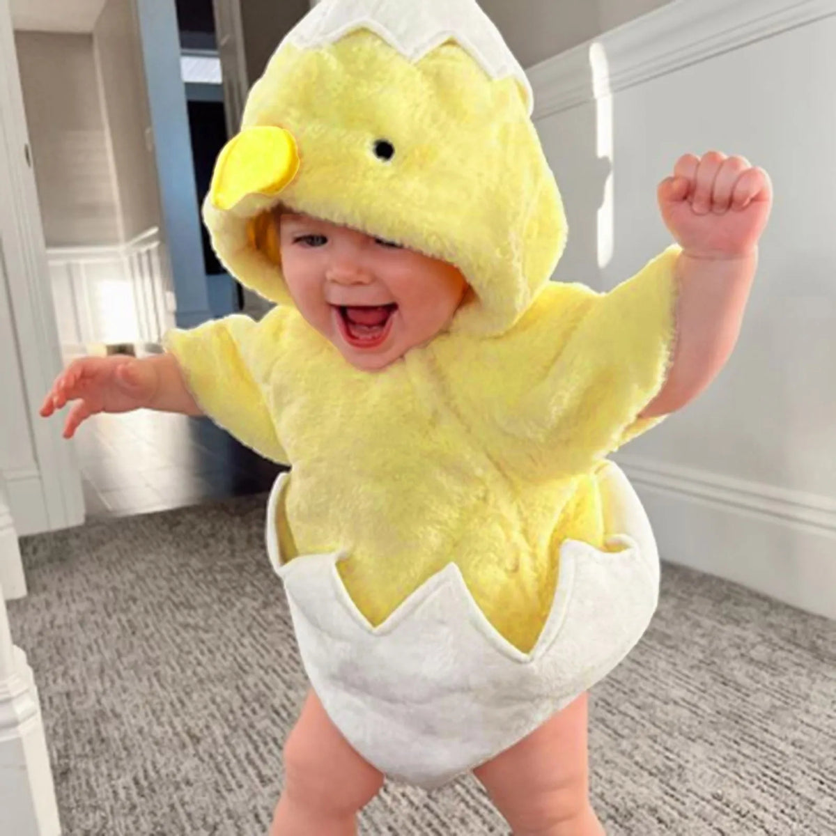 Little Hatching Chick Costume Romper