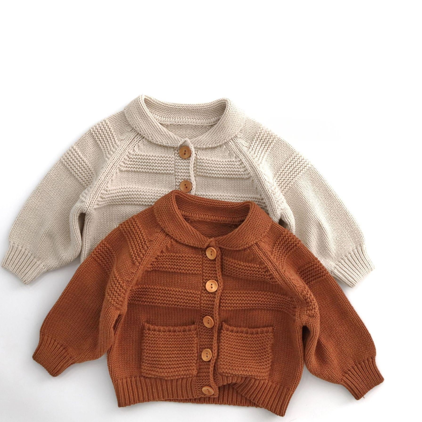 Little Collar Knit Cardigan