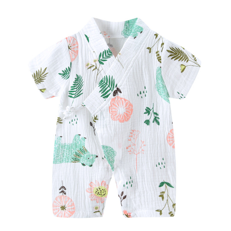 Summer Short Sleeve Kimono Romper