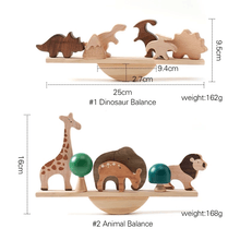 Load image into Gallery viewer, Wooden Montessori Animal Blocks