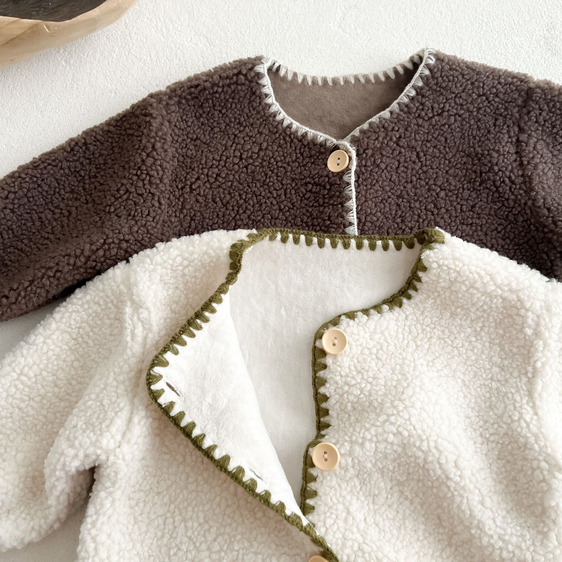 Stitched Fleece Jumpsuit with Bonnet