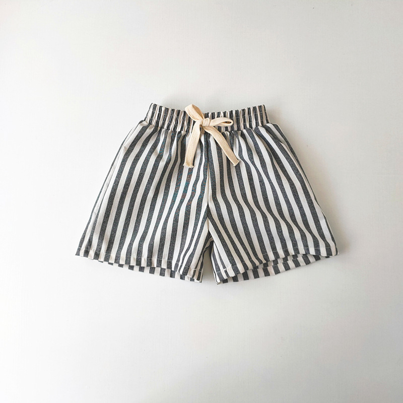 Classic Stripe Cotton Shorts