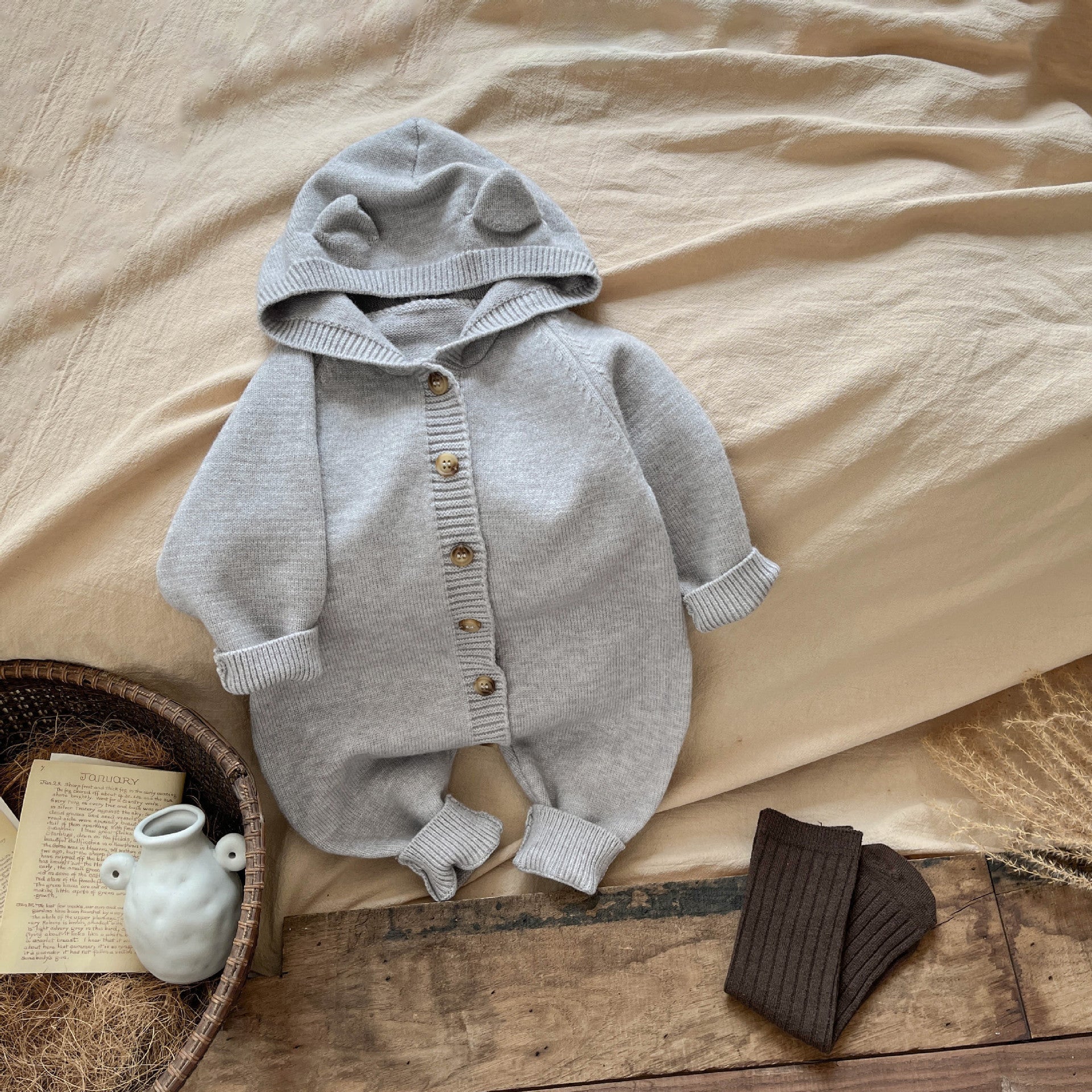 Little Cub Button Romper