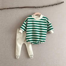 Load image into Gallery viewer, Striped Traffic Light Romper