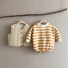 Load image into Gallery viewer, Striped Traffic Light Romper