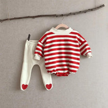 Load image into Gallery viewer, Striped Traffic Light Romper