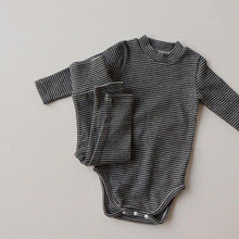 Load image into Gallery viewer, Long Sleeved Striped Loungewear Set