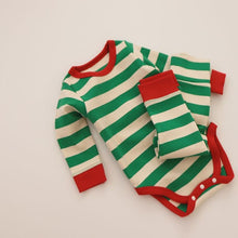 Load image into Gallery viewer, Candy Cane Romper With Pants