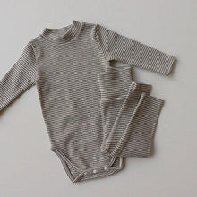 Load image into Gallery viewer, Long Sleeved Striped Loungewear Set