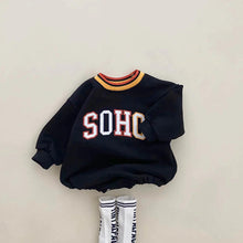 Load image into Gallery viewer, Soho Embroidery Sweatshirt Romper