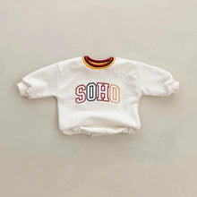 Load image into Gallery viewer, Soho Embroidery Sweatshirt Romper