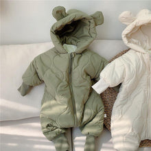 Load image into Gallery viewer, Bear Hooded Winter Jumpsuit
