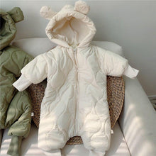 Load image into Gallery viewer, Bear Hooded Winter Jumpsuit