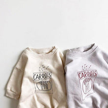 Load image into Gallery viewer, Sealed Carrots Long Sleeved Romper