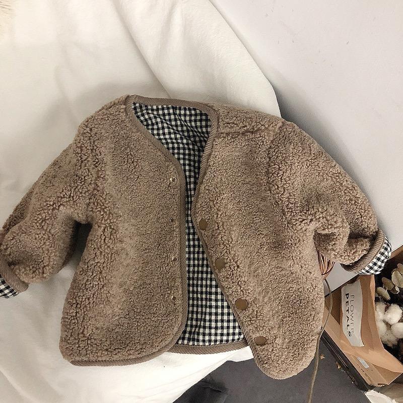 Reversible Woolen Checkered Jacket