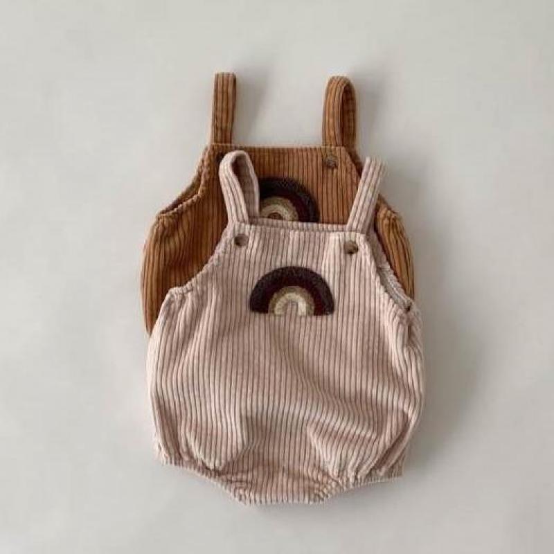 Rainbow Pinafore Romper