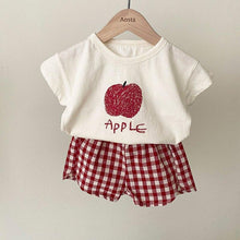 Load image into Gallery viewer, Fruitylicious T-Shirt With Plaid Shorts