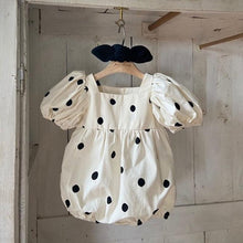 Load image into Gallery viewer, Polka Dot Bubble Romper