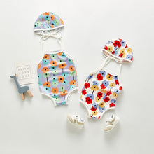 Load image into Gallery viewer, Bloom One-Piece Swimsuit With Swim Hat