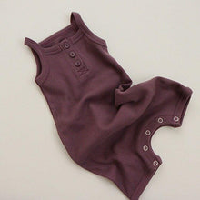 Load image into Gallery viewer, Cotton Waffle Sleeveless Jumpsuit