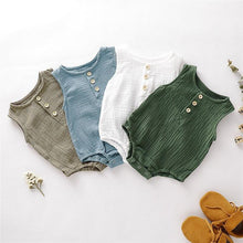 Load image into Gallery viewer, Solid Gauze Cotton Onesie