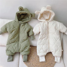 Load image into Gallery viewer, Bear Hooded Winter Jumpsuit