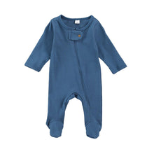 Load image into Gallery viewer, Baby Long Sleeved Jumpsuit With Flap