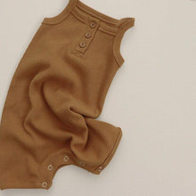 Load image into Gallery viewer, Cotton Waffle Sleeveless Jumpsuit
