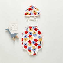 Load image into Gallery viewer, Bloom One-Piece Swimsuit With Swim Hat