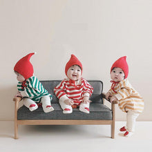 Load image into Gallery viewer, Striped Traffic Light Romper
