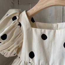 Load image into Gallery viewer, Polka Dot Bubble Romper