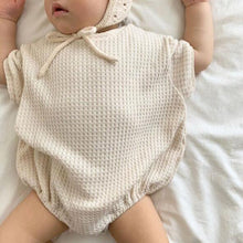Load image into Gallery viewer, Waffle Short Sleeved Romper