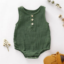 Load image into Gallery viewer, Solid Gauze Cotton Onesie