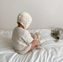 Load image into Gallery viewer, Waffle Short Sleeved Romper