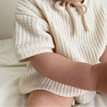 Load image into Gallery viewer, Waffle Short Sleeved Romper