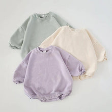 Load image into Gallery viewer, Baby Sweatshirt Romper