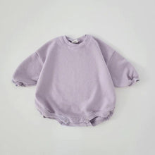 Load image into Gallery viewer, Baby Sweatshirt Romper