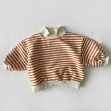 Load image into Gallery viewer, High Neck Striped Sweater