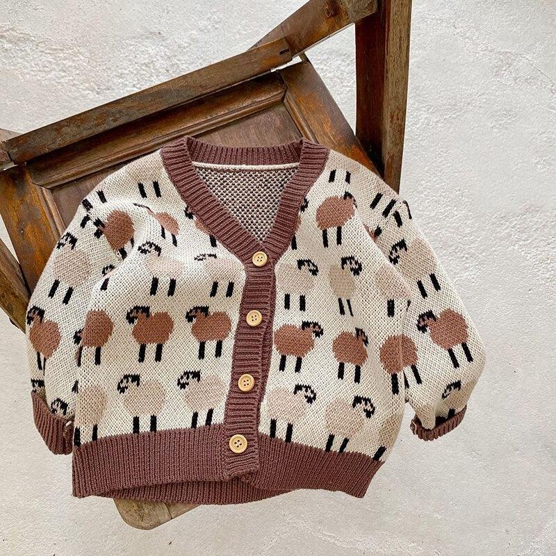 Herd Of Sheep Cardigan – Teeny Mini Me - Main Image
