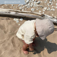 Load image into Gallery viewer, Waffle Short Sleeved Romper