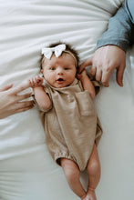 Load image into Gallery viewer, Ribbed Short Sleeved Pocket Onesie
