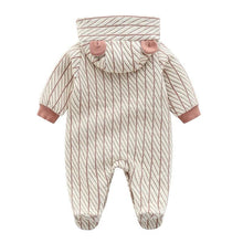 Load image into Gallery viewer, Bedtime Bear Hooded Jumpsuit