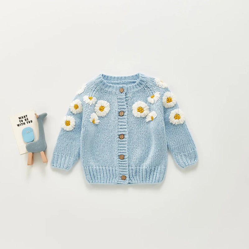 Flower Medley Woolen Cardigan