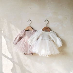 Blossom Tulle Romper Dress