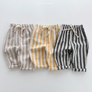 Vintage Linen Stripe Pants
