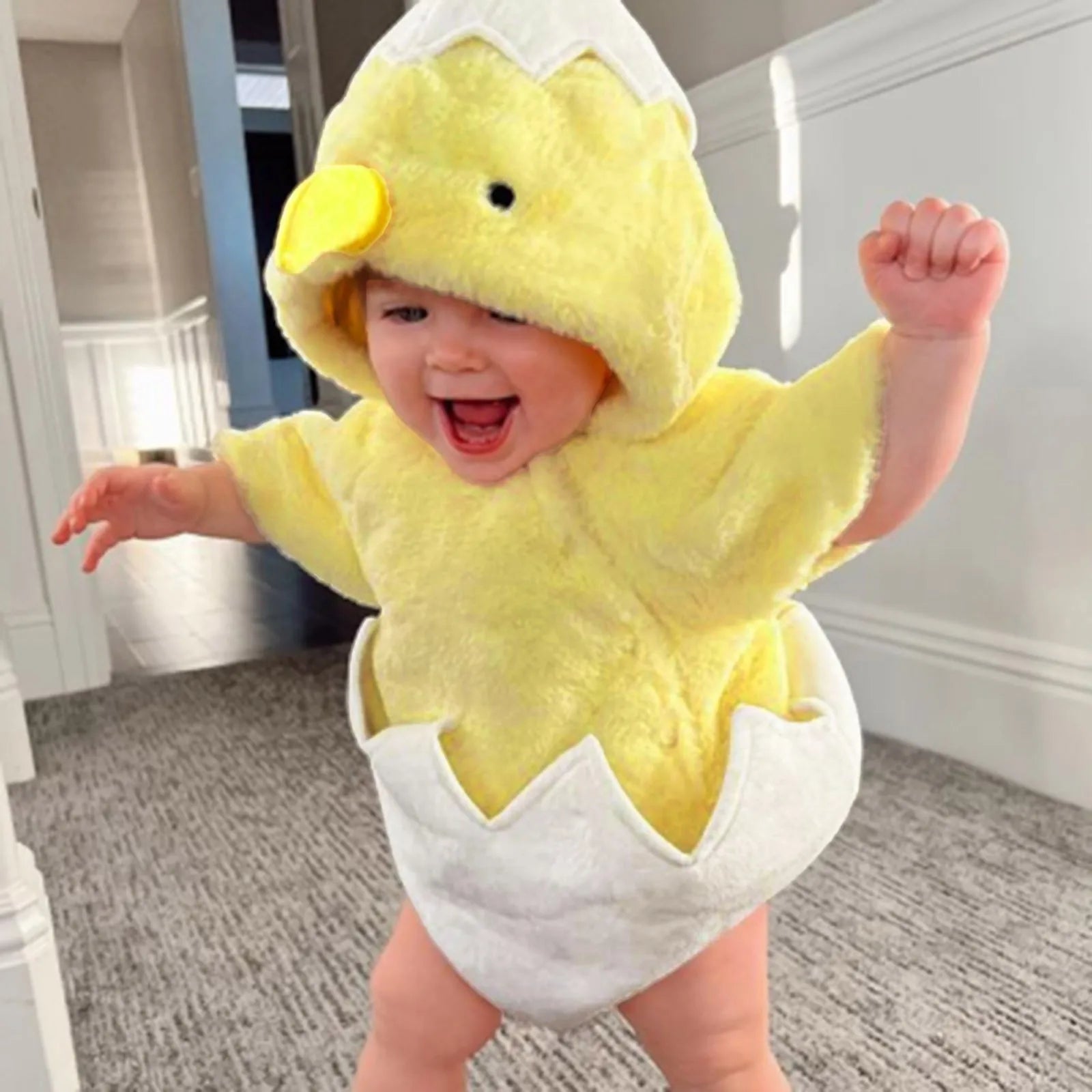 Little Hatching Chick Costume Romper